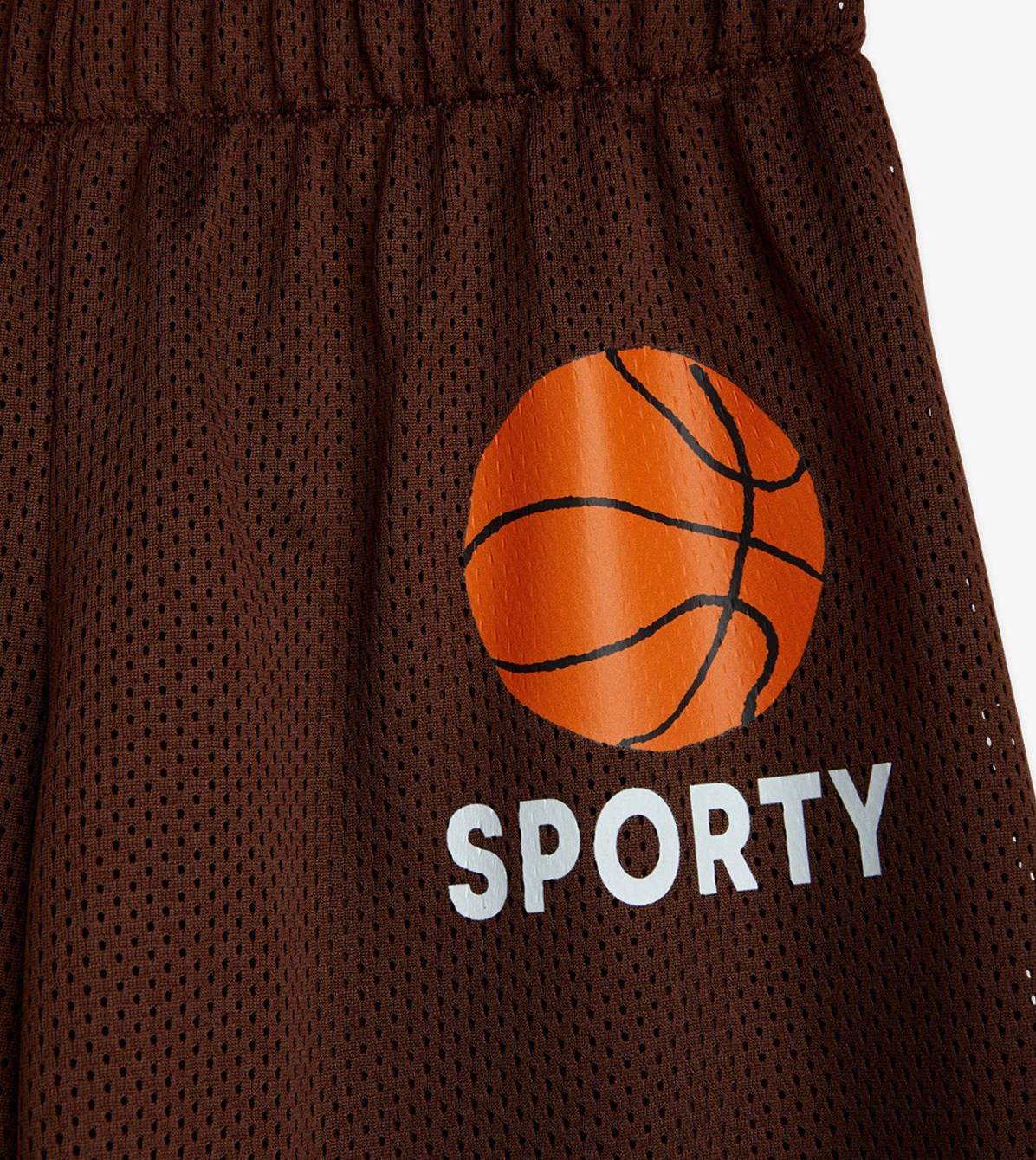 Basketball Mesh Shorts - Brown
