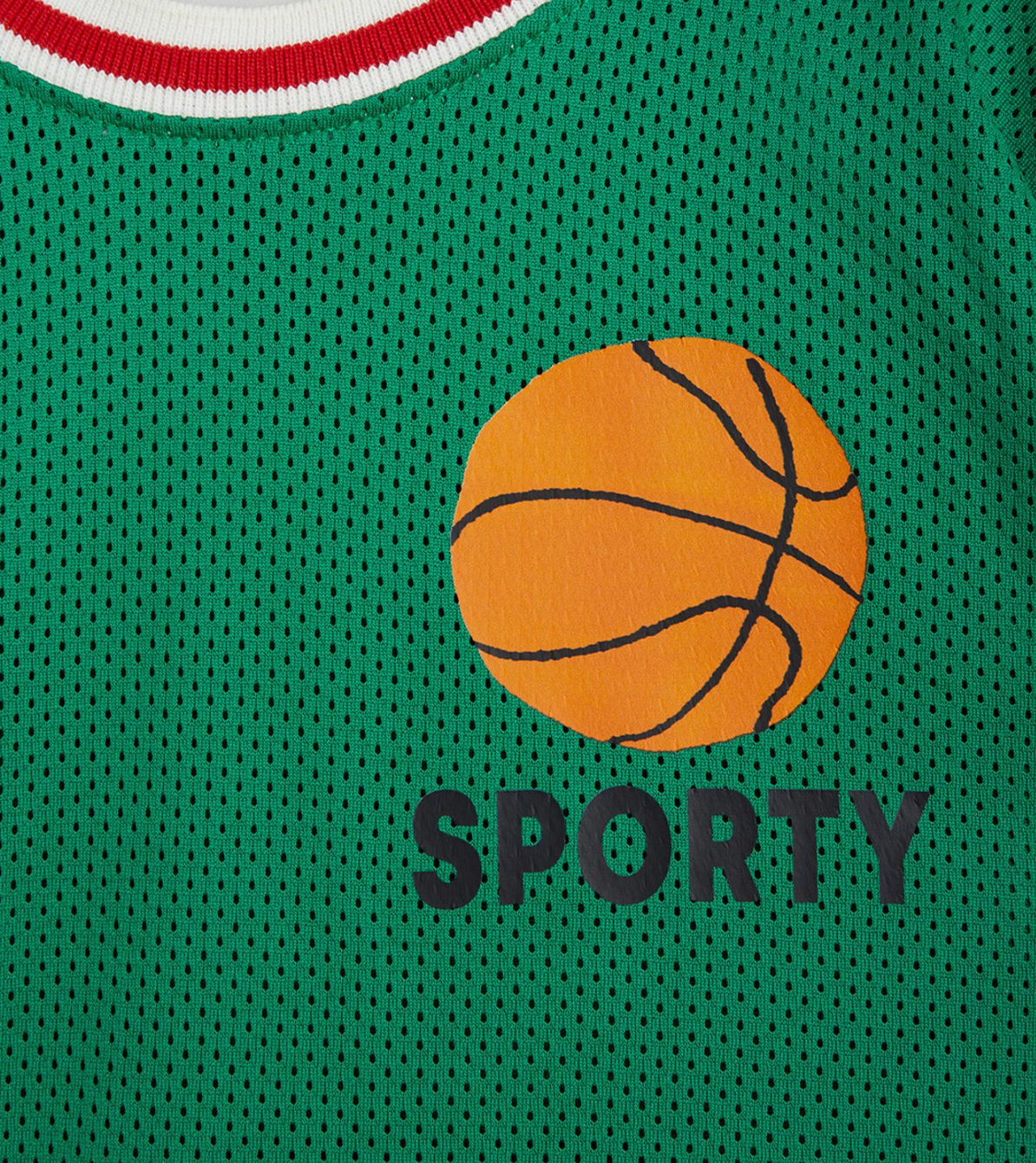 Basketball Mesh Tee - Green